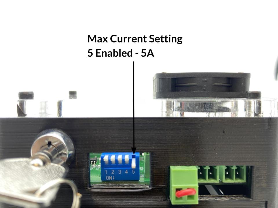 Setting Max Current DIP Switch LongMill
