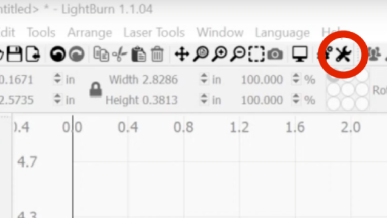 LightBurn Settings - LaserBeam