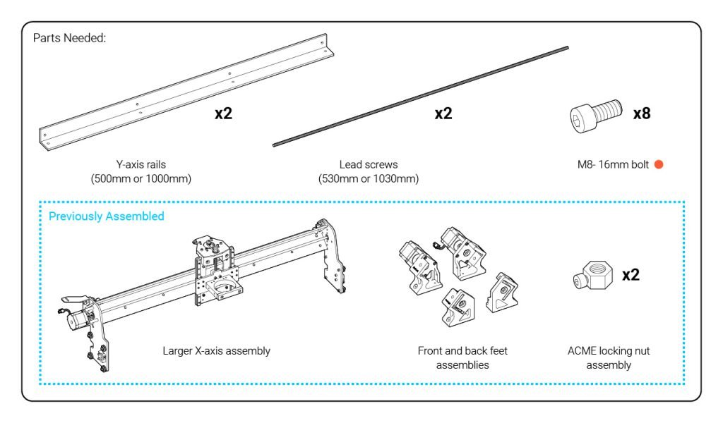 Y-Axis Rails - LongMill CNC