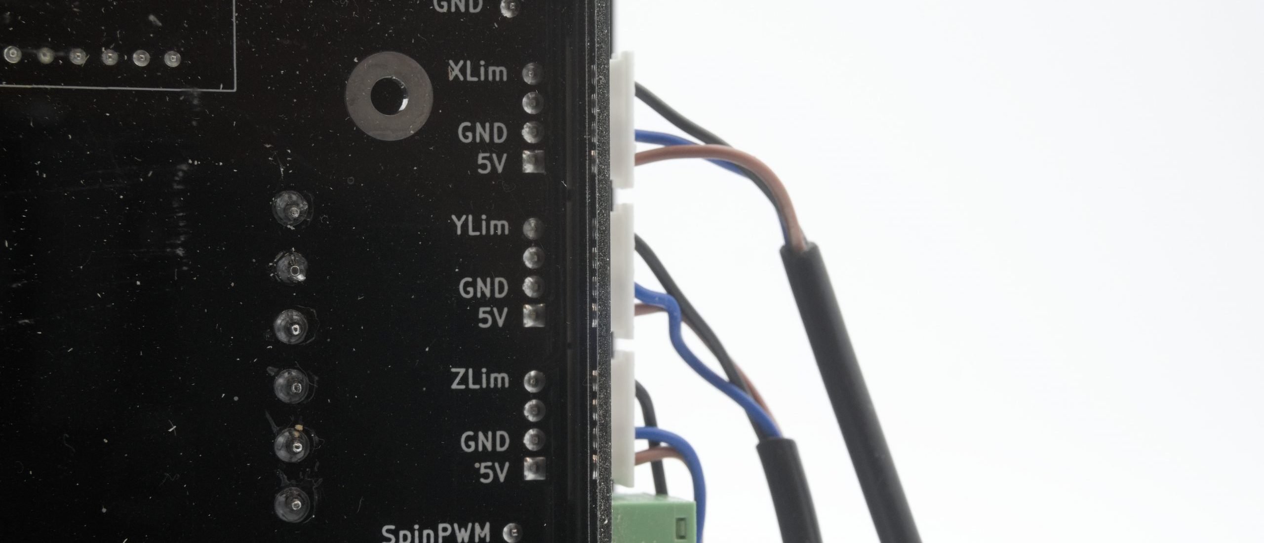 X, Y and Z sensors plugged into LongBoard