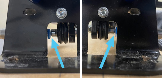 Y-axis Left and Right sensor looking from the back of the machine